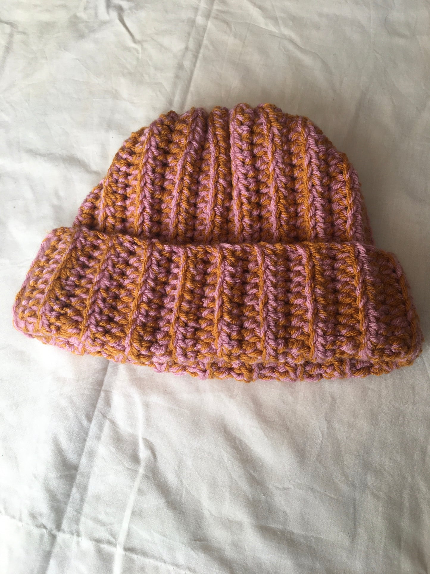 Super chunky ribbed crochet hat