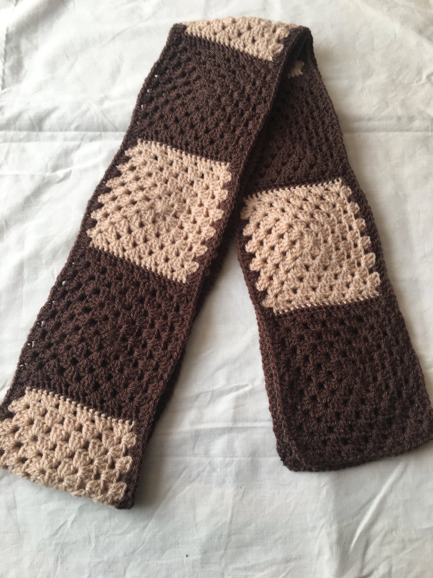 Granny square scarf