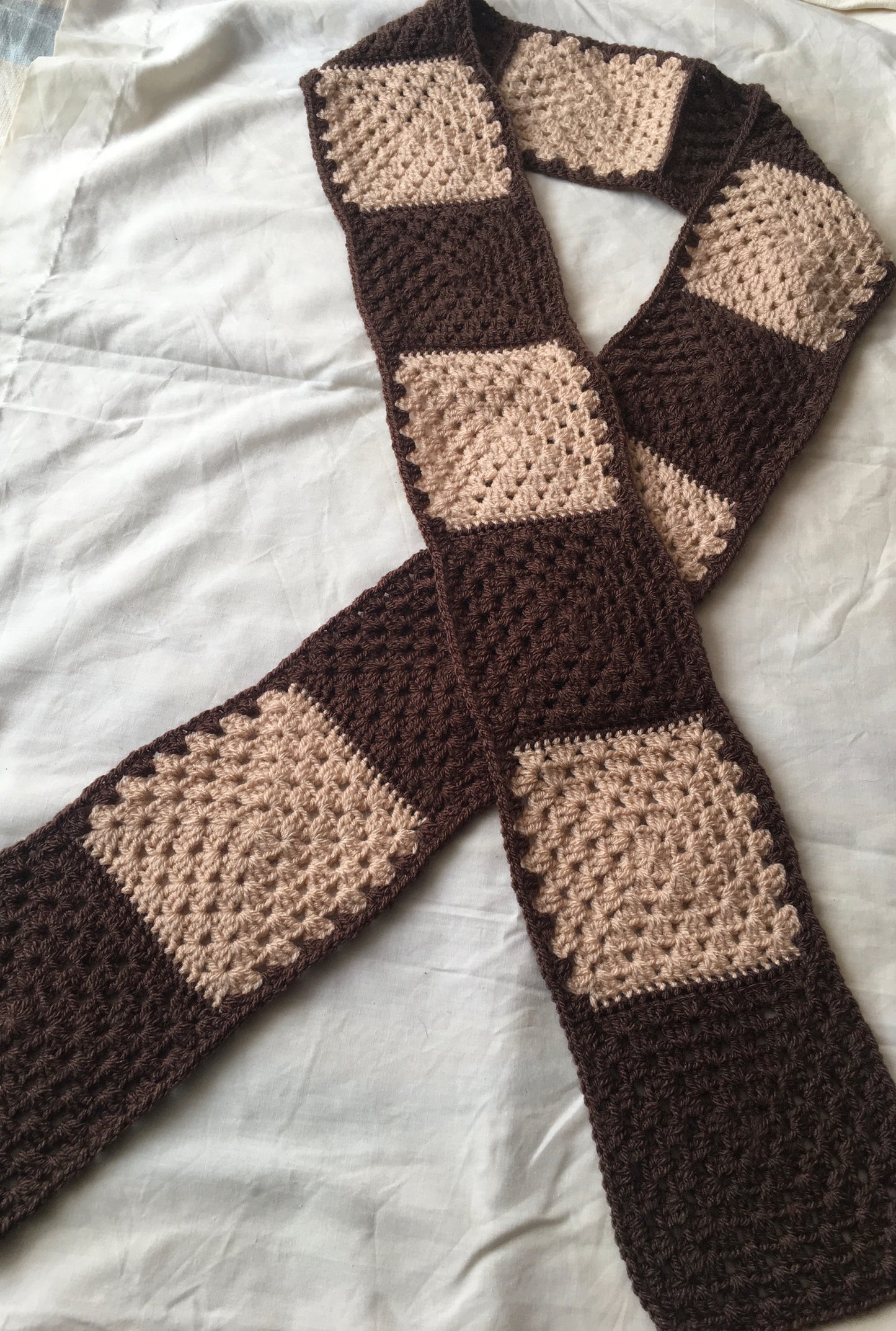 Granny square scarf